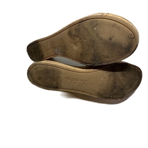 Sam Edelman Regis Leopard Print Cork Platform Wedge Sandal Size 9.5 - Picture 5 of 8